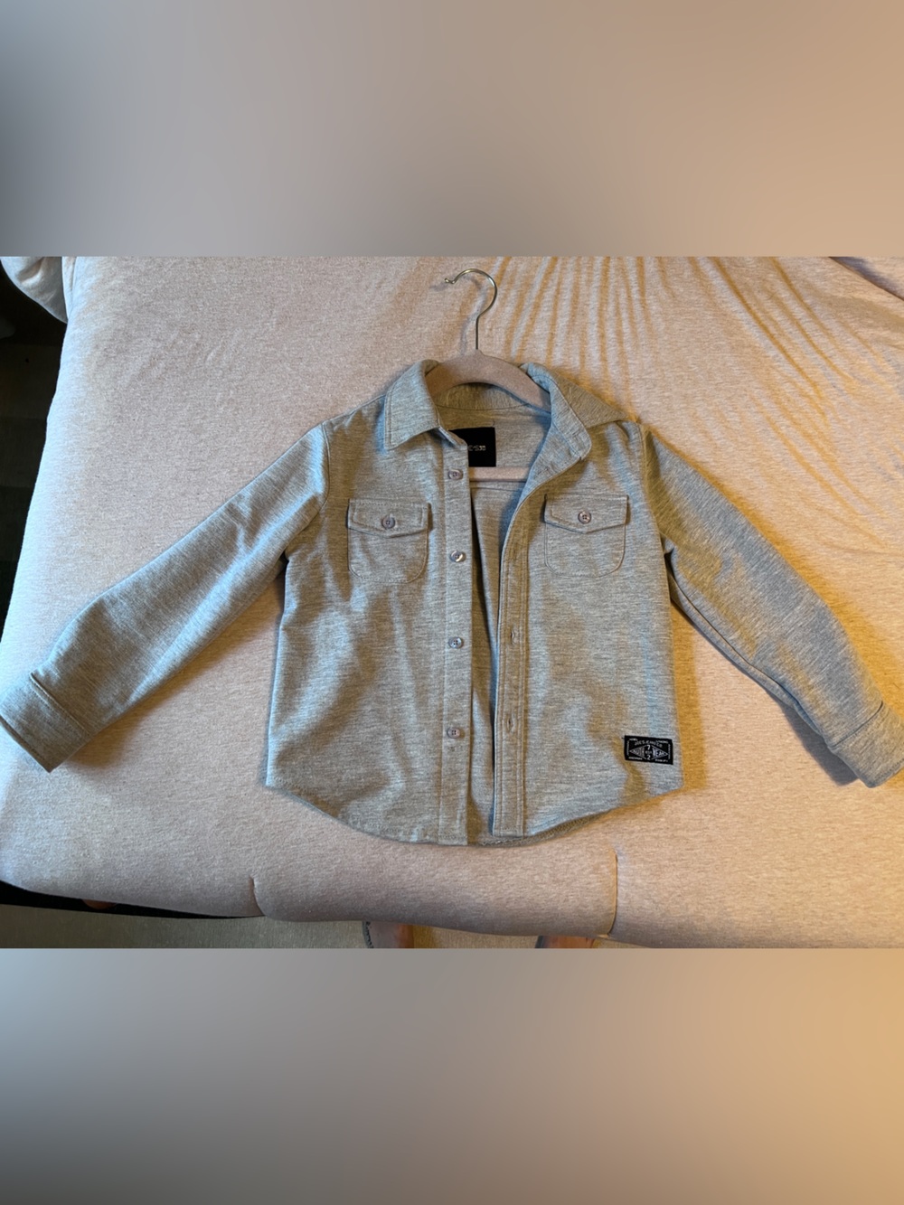 Joe’s Jeans Kids' Grey Button-Front Shirt Jacket (3T)